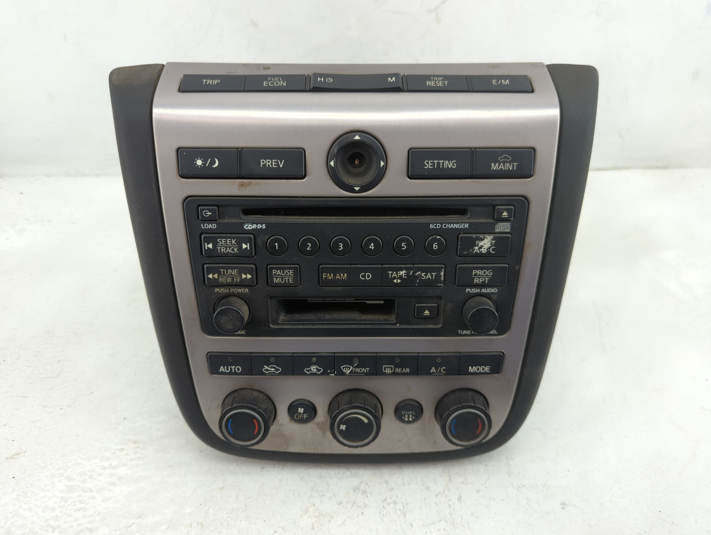 2004-2005 Nissan Murano Radio AM FM Cd Player Receiver Replacement P/N:28188 CA010 Fits Fits 2004 2005 OEM Used Auto Parts -