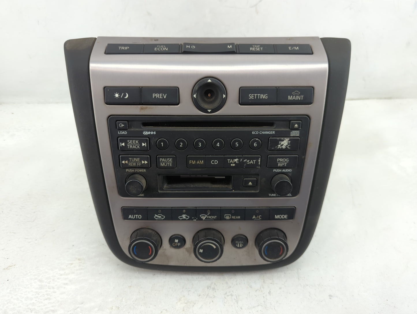 2004-2005 Nissan Murano Radio AM FM Cd Player Receiver Replacement P/N:28188 CA010 Fits Fits 2004 2005 OEM Used Auto Parts -