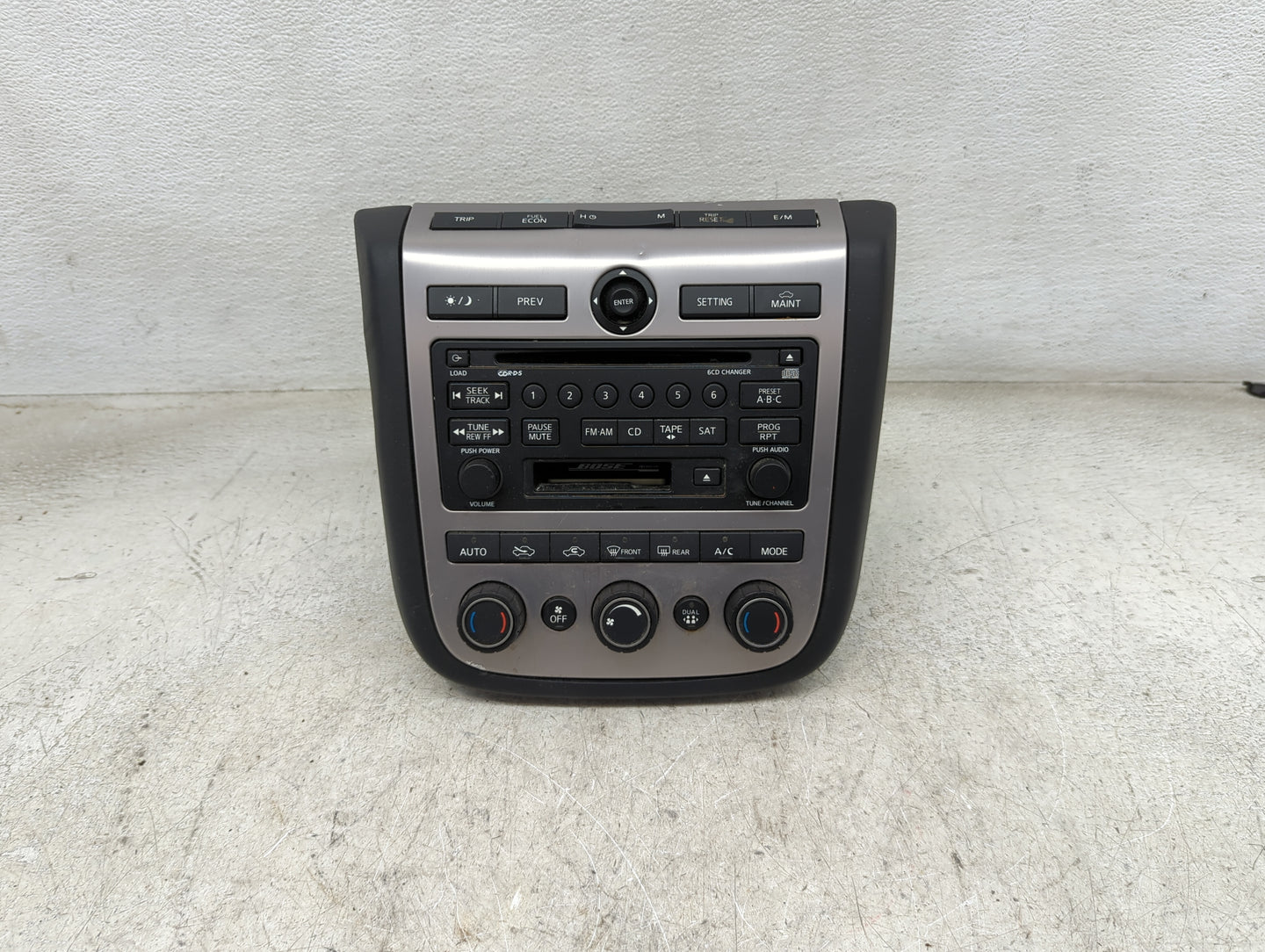 2004-2005 Nissan Murano Radio AM FM Cd Player Receiver Replacement P/N:28188 CA010 PN-2530H Fits Fits 2004 2005 OEM Used Aut
