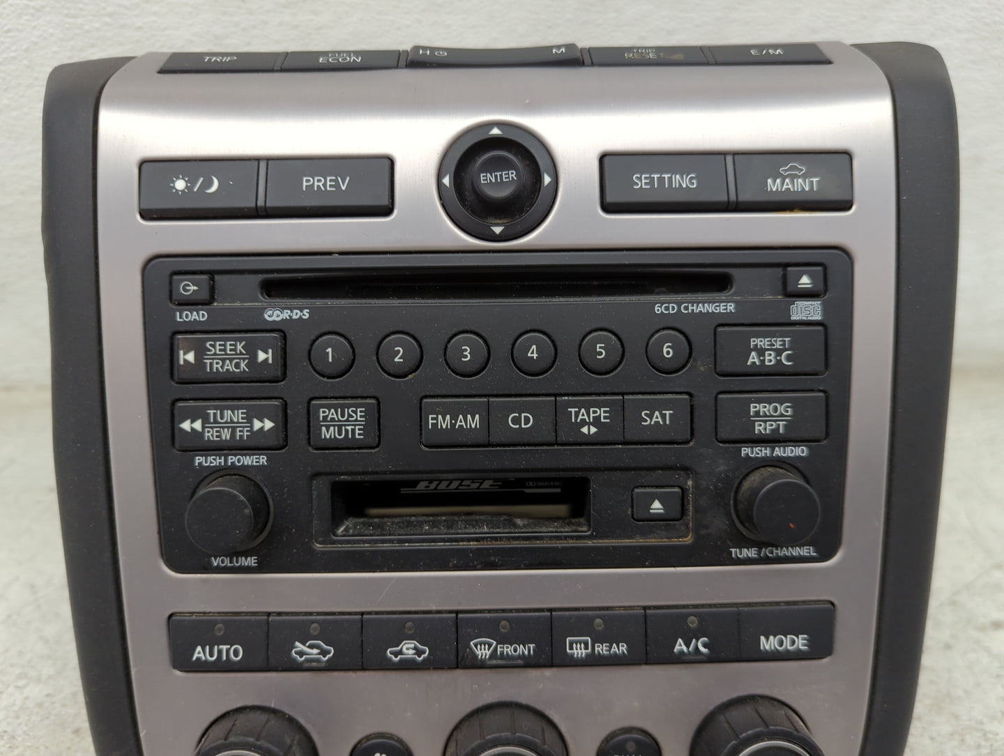 2004-2005 Nissan Murano Radio AM FM Cd Player Receiver Replacement P/N:28188 CA010 PN-2530H Fits Fits 2004 2005 OEM Used Aut