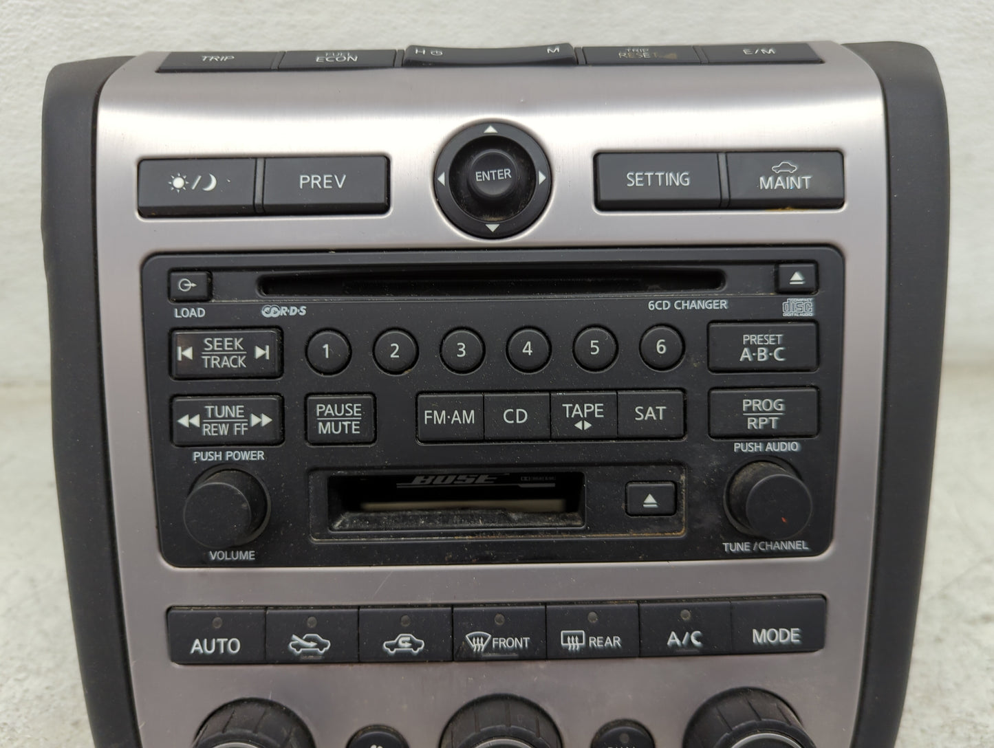 2004-2005 Nissan Murano Radio AM FM Cd Player Receiver Replacement P/N:28188 CA010 PN-2530H Fits Fits 2004 2005 OEM Used Aut