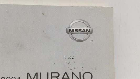 2004 Nissan Murano Owners Manual Book Guide OEM Used Auto Parts