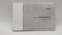 2004 Nissan Murano Owners Manual Book Guide OEM Used Auto Parts - Oemusedautoparts1.com