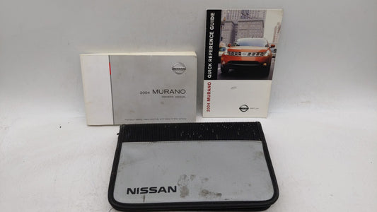 2004 Nissan Murano Owners Manual Book Guide OEM Used Auto Parts