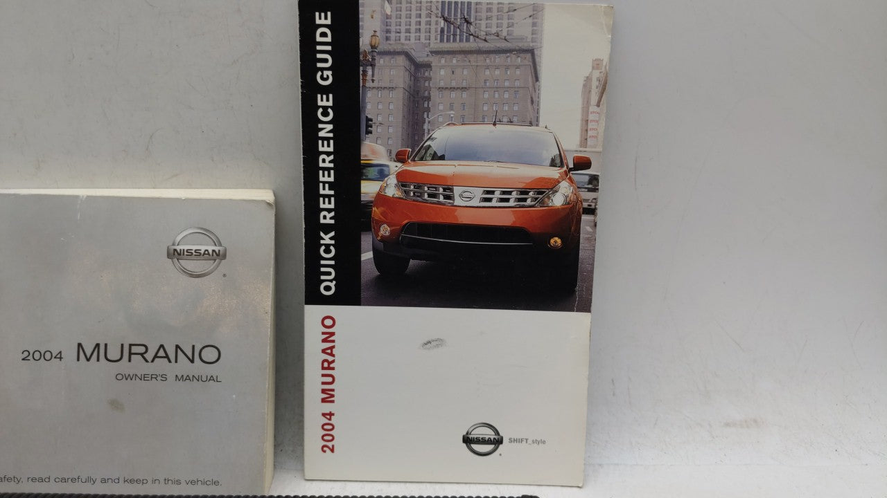 2004 Nissan Murano Owners Manual Book Guide OEM Used Auto Parts - Oemusedautoparts1.com