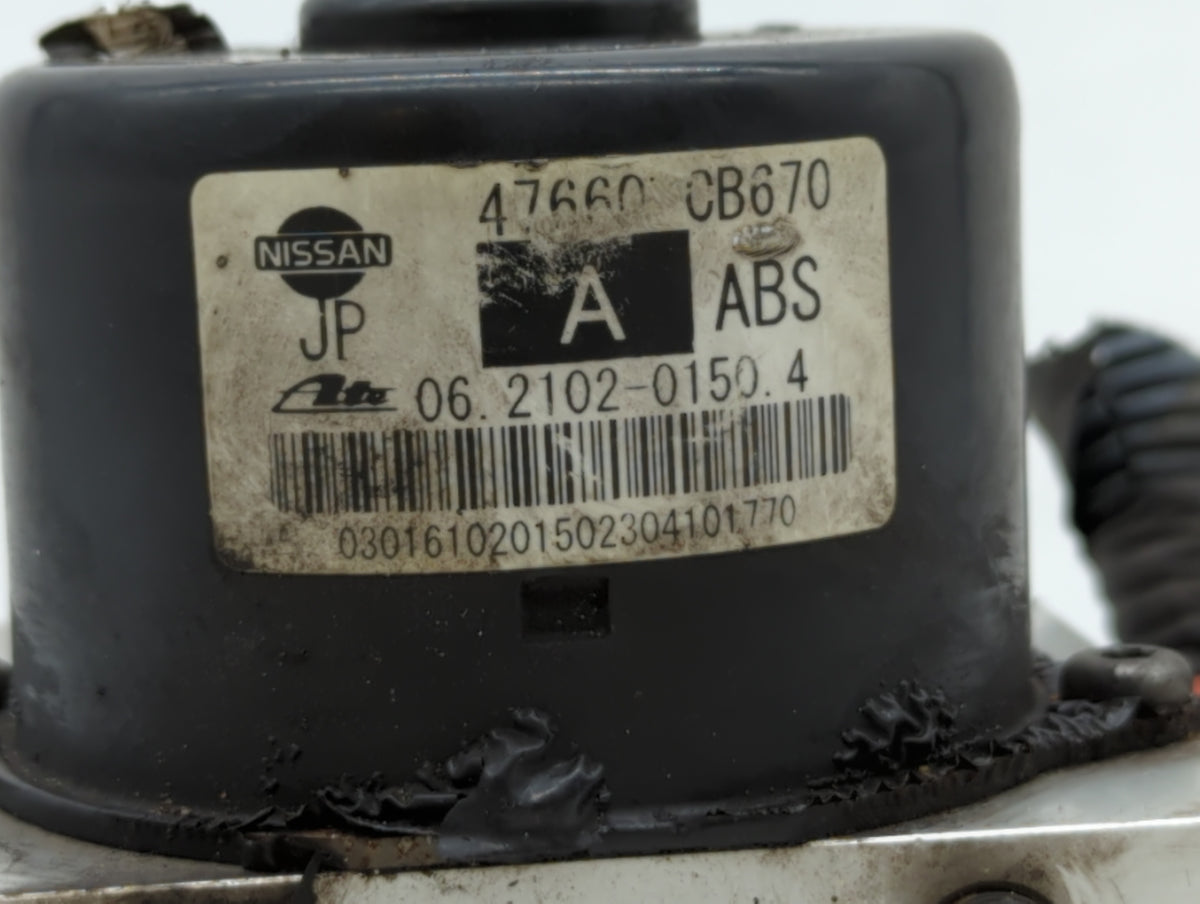 2004-2005 Nissan Murano Anti-Lock Brake ABS Pump Module Actuator OEM P/N:47660 CB670 Fits Fits 2004 2005 OEM Used Auto Parts