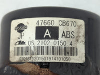 2004-2005 Nissan Murano Anti-Lock Brake ABS Pump Module Actuator OEM P/N:47660 CB670 Fits Fits 2004 2005 OEM Used Auto Parts