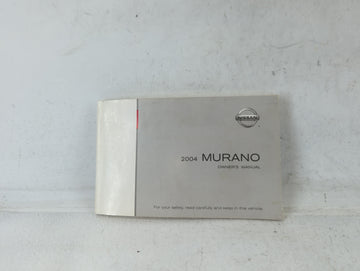 2004 Nissan Murano Owners Manual Book Guide P/N:0M4E-0Z50U1 OEM Used Auto Parts