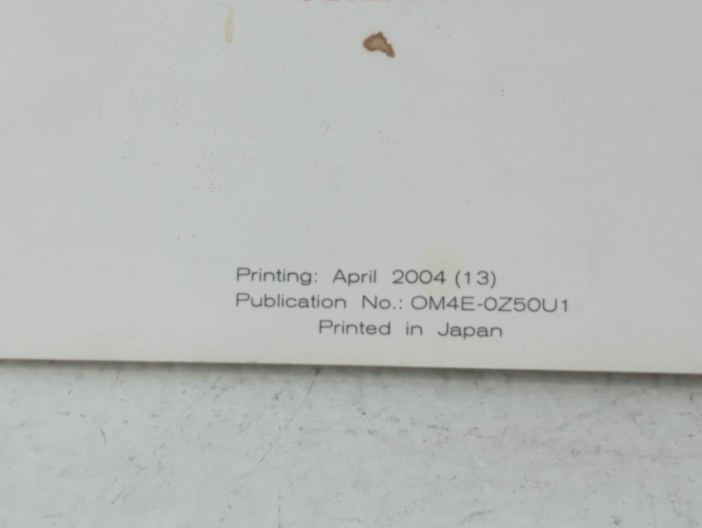 2004 Nissan Murano Owners Manual Book Guide P/N:0M4E-0Z50U1 OEM Used Auto Parts - Oemusedautoparts1.com