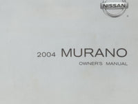 2004 Nissan Murano Owners Manual Book Guide P/N:0M4E-0Z50U1 OEM Used Auto Parts - Oemusedautoparts1.com