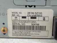 2004-2006 Nissan Quest Radio AM FM Cd Player Receiver Replacement P/N:28184 5Z100 Fits Fits 2004 2005 2006 OEM Used Auto Par