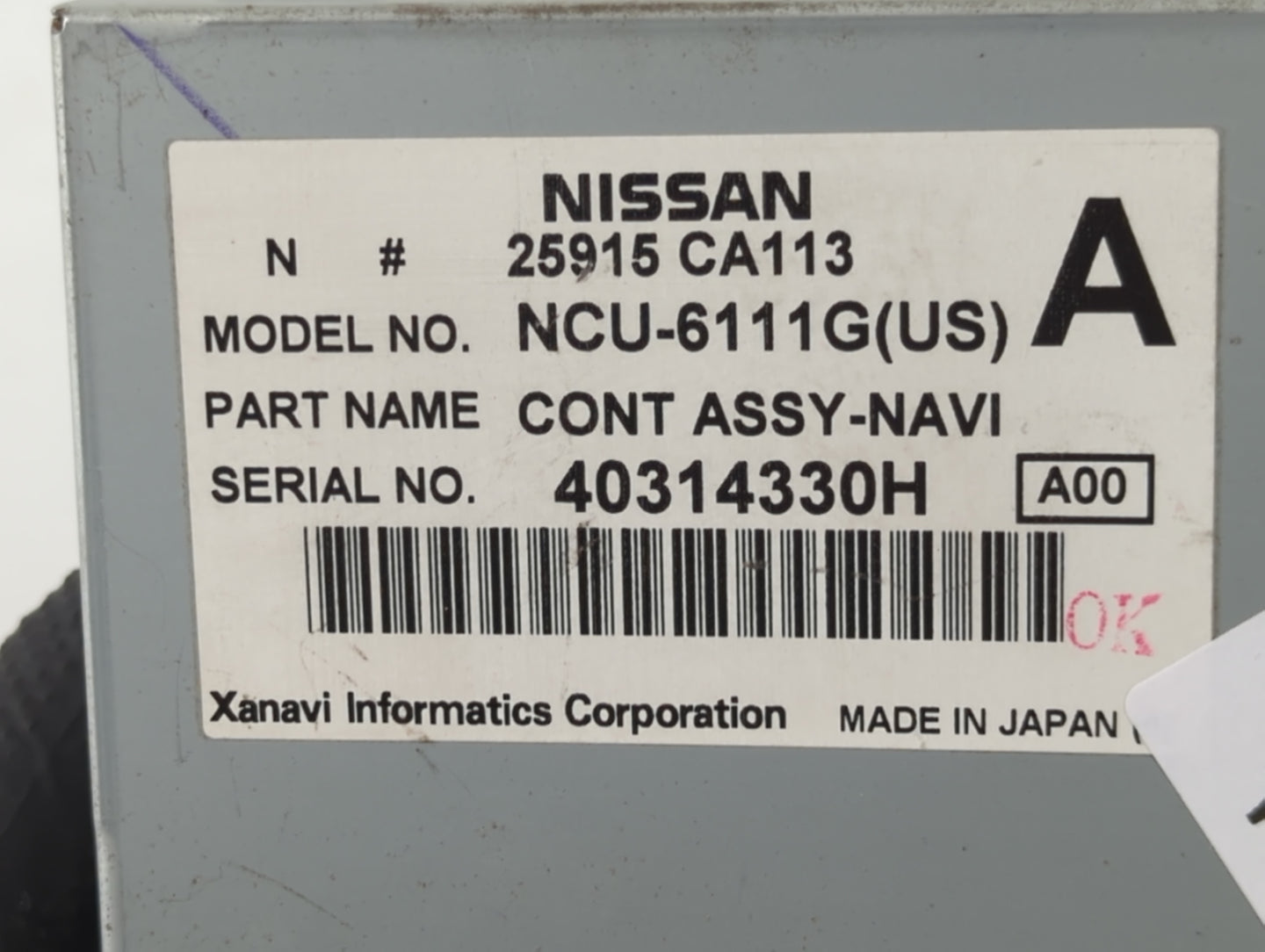 2004 Nissan Titan Radio AM FM Cd Player Receiver Replacement P/N:25915 CA113 Fits OEM Used Auto Parts - Oemusedautoparts1.co