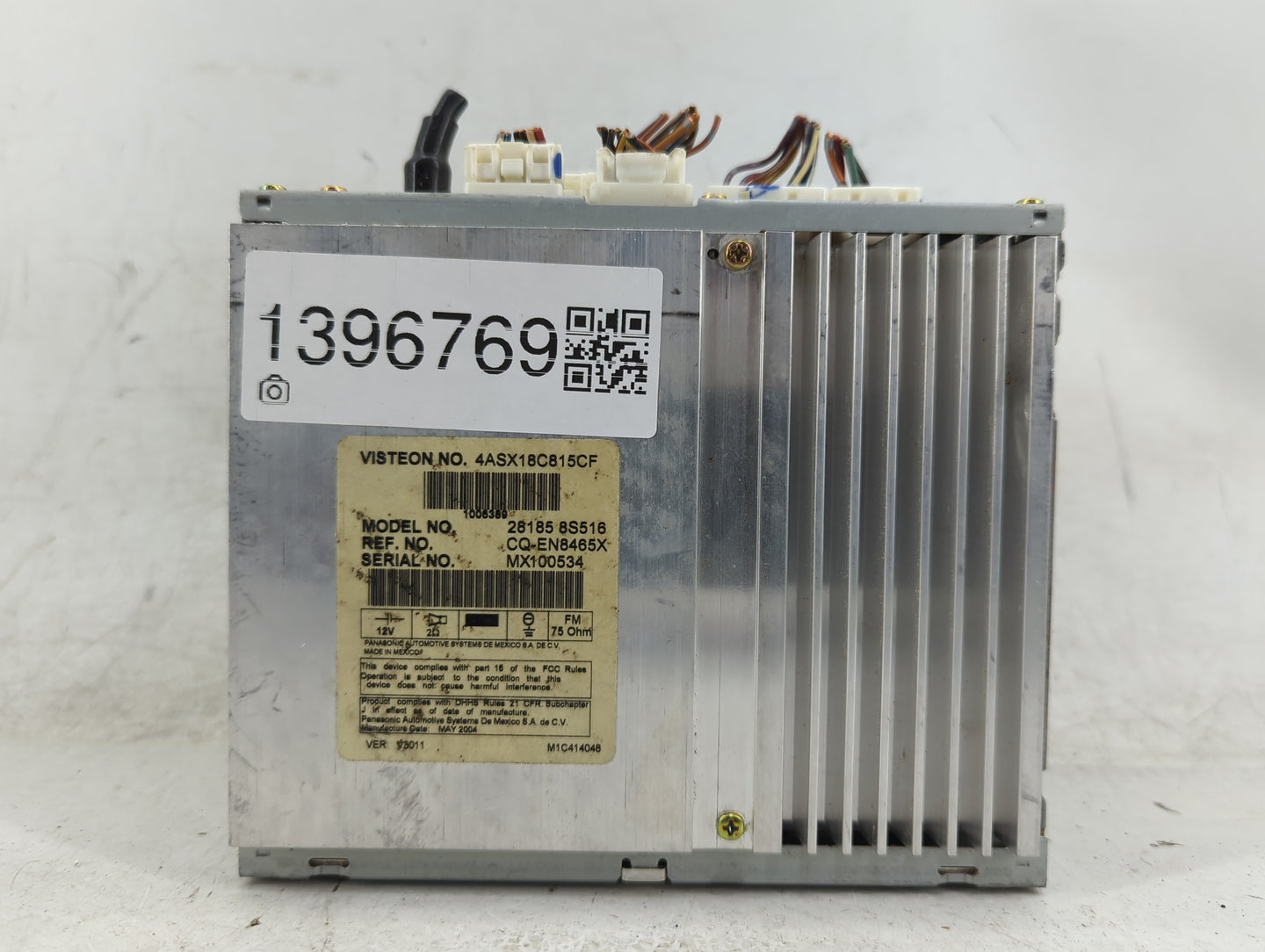 2004 Nissan Titan Radio AM FM Cd Player Receiver Replacement P/N:28185 8S516 Fits OEM Used Auto Parts - Oemusedautoparts1.co
