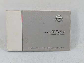 compare product 2004 Nissan Titan Owners Manual Book Guide OEM Used Auto Parts