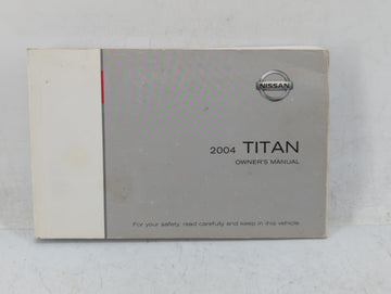2004 Nissan Titan Owners Manual Book Guide OEM Used Auto Parts - Oemusedautoparts1.com