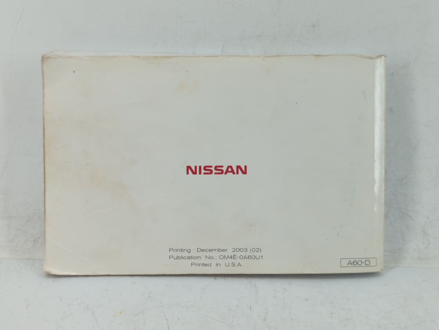 2004 Nissan Titan Owners Manual Book Guide OEM Used Auto Parts - Oemusedautoparts1.com