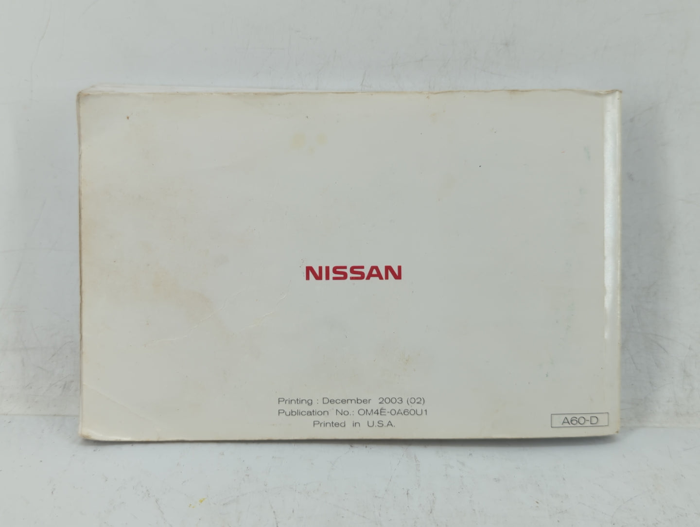 2004 Nissan Titan Owners Manual Book Guide OEM Used Auto Parts - Oemusedautoparts1.com