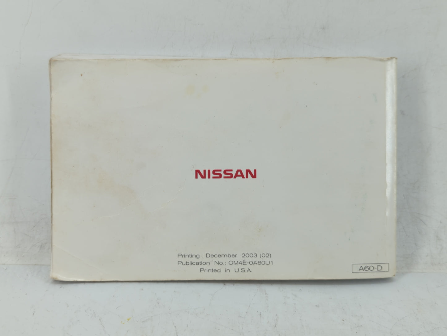2004 Nissan Titan Owners Manual Book Guide OEM Used Auto Parts - Oemusedautoparts1.com