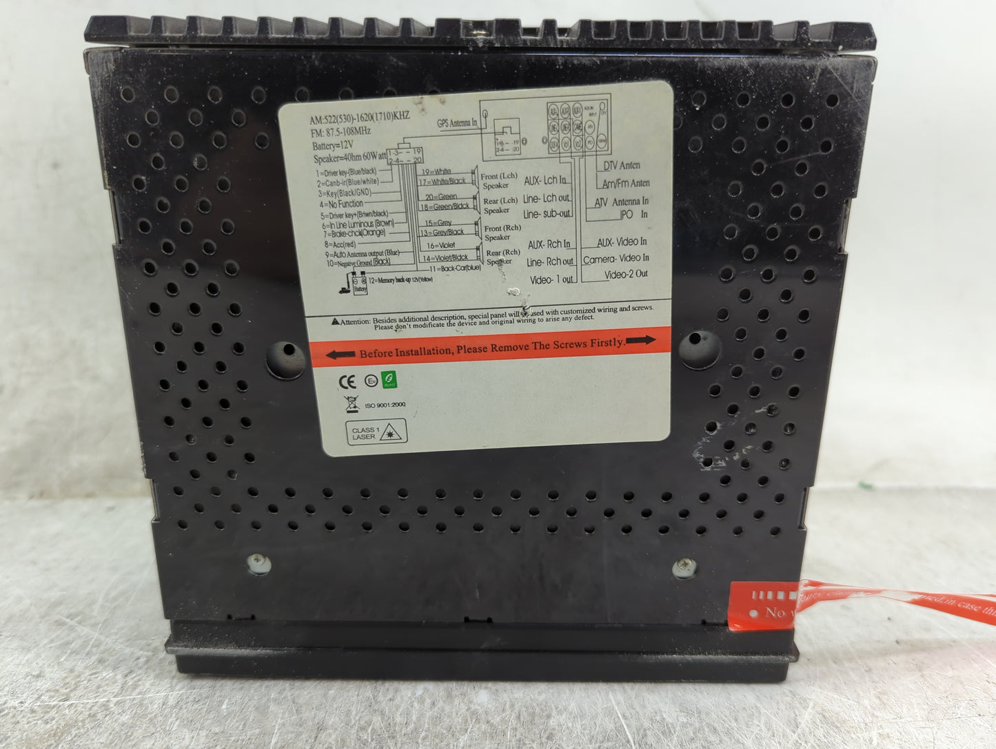 2002-2004 Nissan Xterra Radio AM FM Cd Player Receiver Replacement P/N:2014-03 Fits Fits 2002 2003 2004 OEM Used Auto Parts 