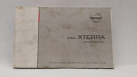 2004 Nissan Xterra Owners Manual Book Guide OEM Used Auto Parts - Oemusedautoparts1.com