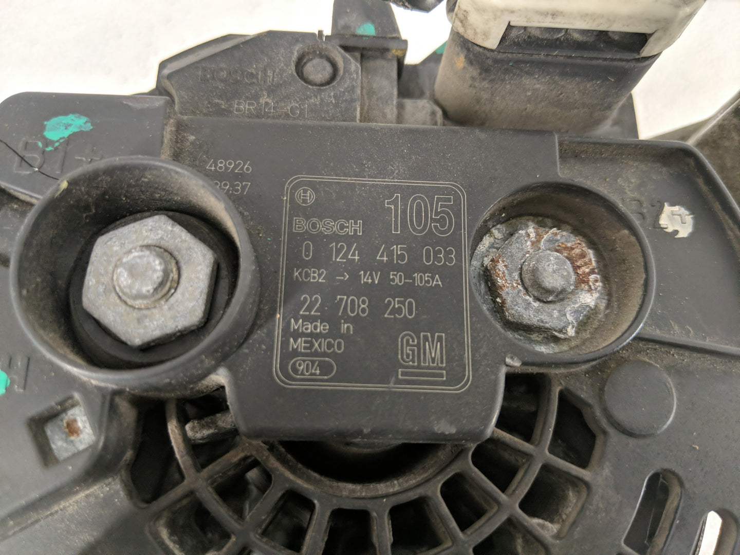 2003-2005 Pontiac Grand Am Alternator Replacement Generator Charging Assembly Engine OEM P/N:0 124 415 033 Fits OEM Used Aut