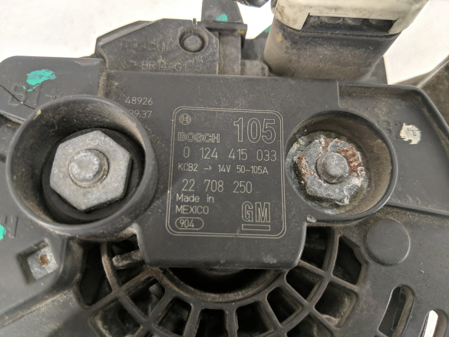 2003-2005 Pontiac Grand Am Alternator Replacement Generator Charging Assembly Engine OEM P/N:0 124 415 033 Fits OEM Used Aut