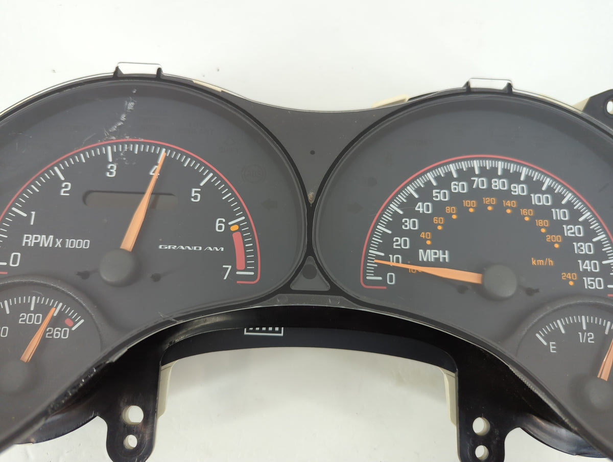 2000-2005 Pontiac Grand Am Instrument Cluster Speedometer Gauges P/N:22706273 12232432 Miles:100K Fits OEM Used Auto Parts -