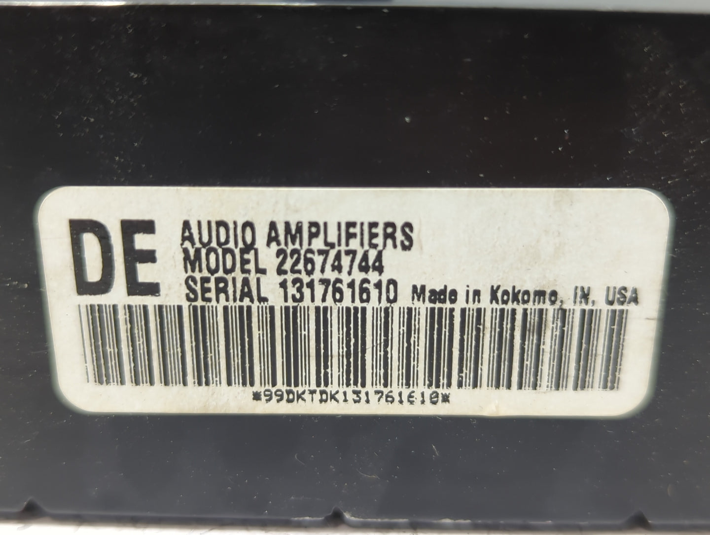1999-2005 Pontiac Grand Am Radio Speaker Amplifier 22674744 - Oemusedautoparts1.com