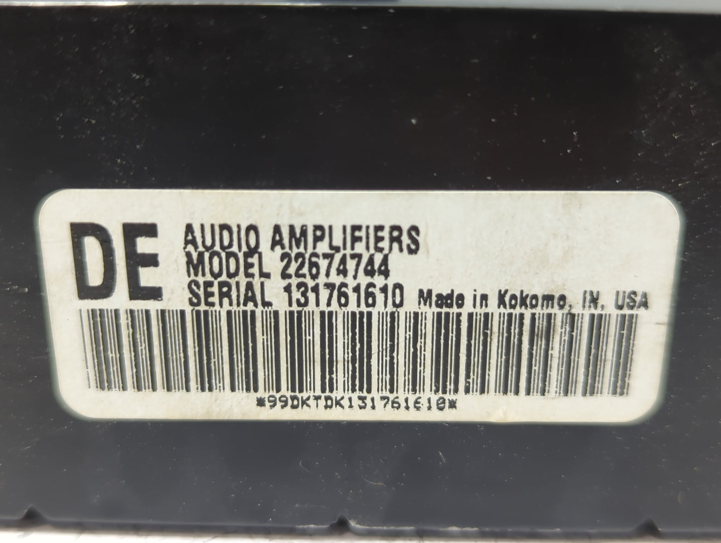 1999-2005 Pontiac Grand Am Radio Speaker Amplifier 22674744 - Oemusedautoparts1.com