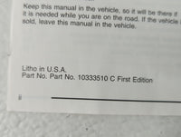2004 Pontiac Grand Prix Owners Manual Book Guide P/N:10333510 OEM Used Auto Parts - Oemusedautoparts1.com