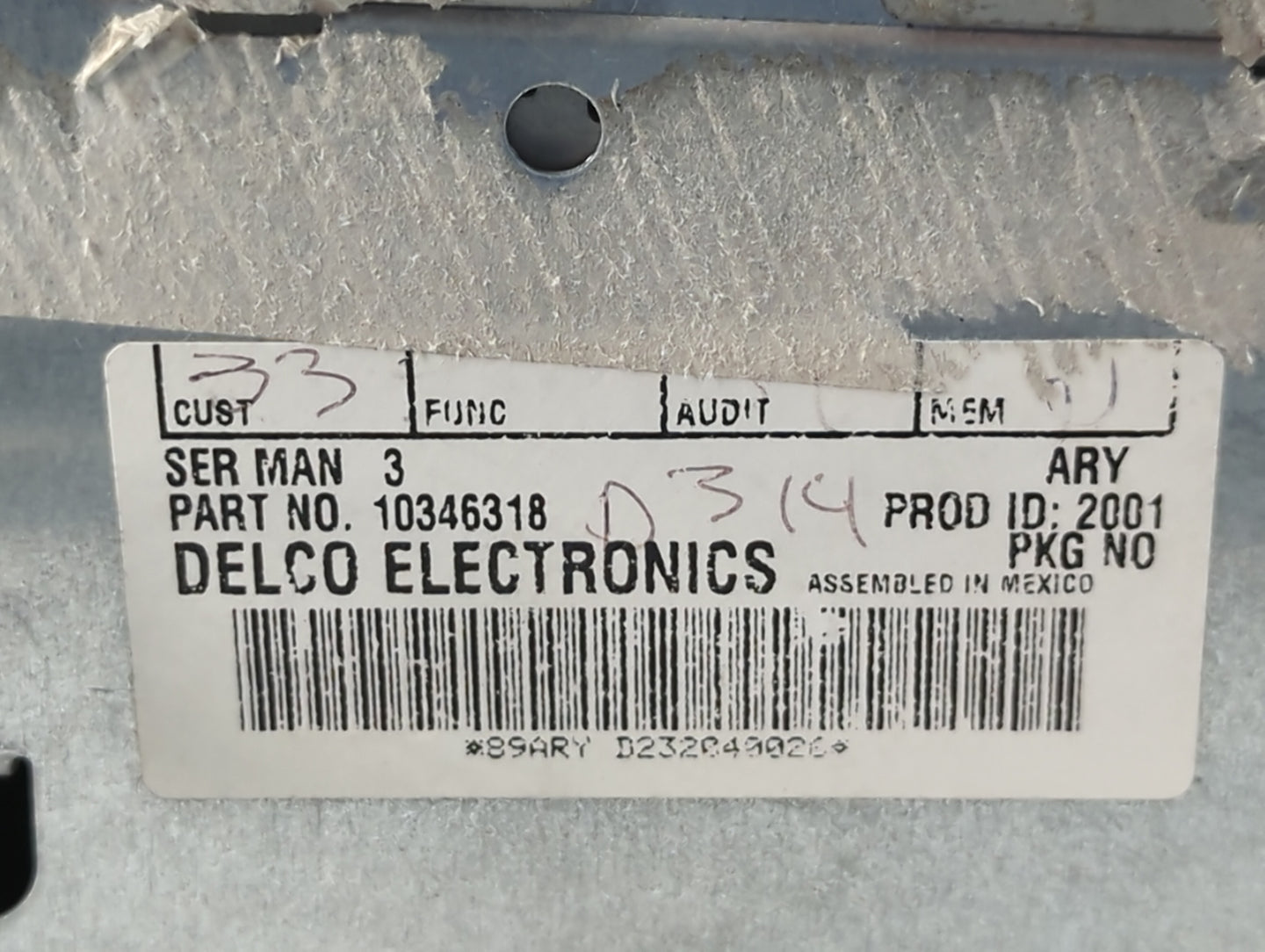 2001-2005 Pontiac Montana Radio AM FM Cd Player Receiver Replacement P/N:10346318 Fits Fits 2001 2002 2003 2004 2005 OEM Use