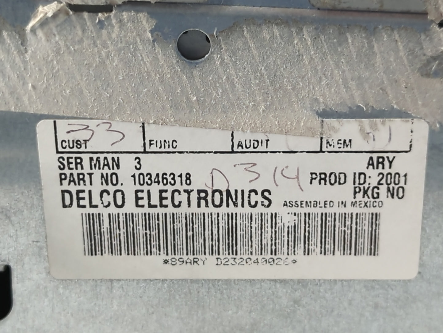 2001-2005 Pontiac Montana Radio AM FM Cd Player Receiver Replacement P/N:10346318 Fits Fits 2001 2002 2003 2004 2005 OEM Use