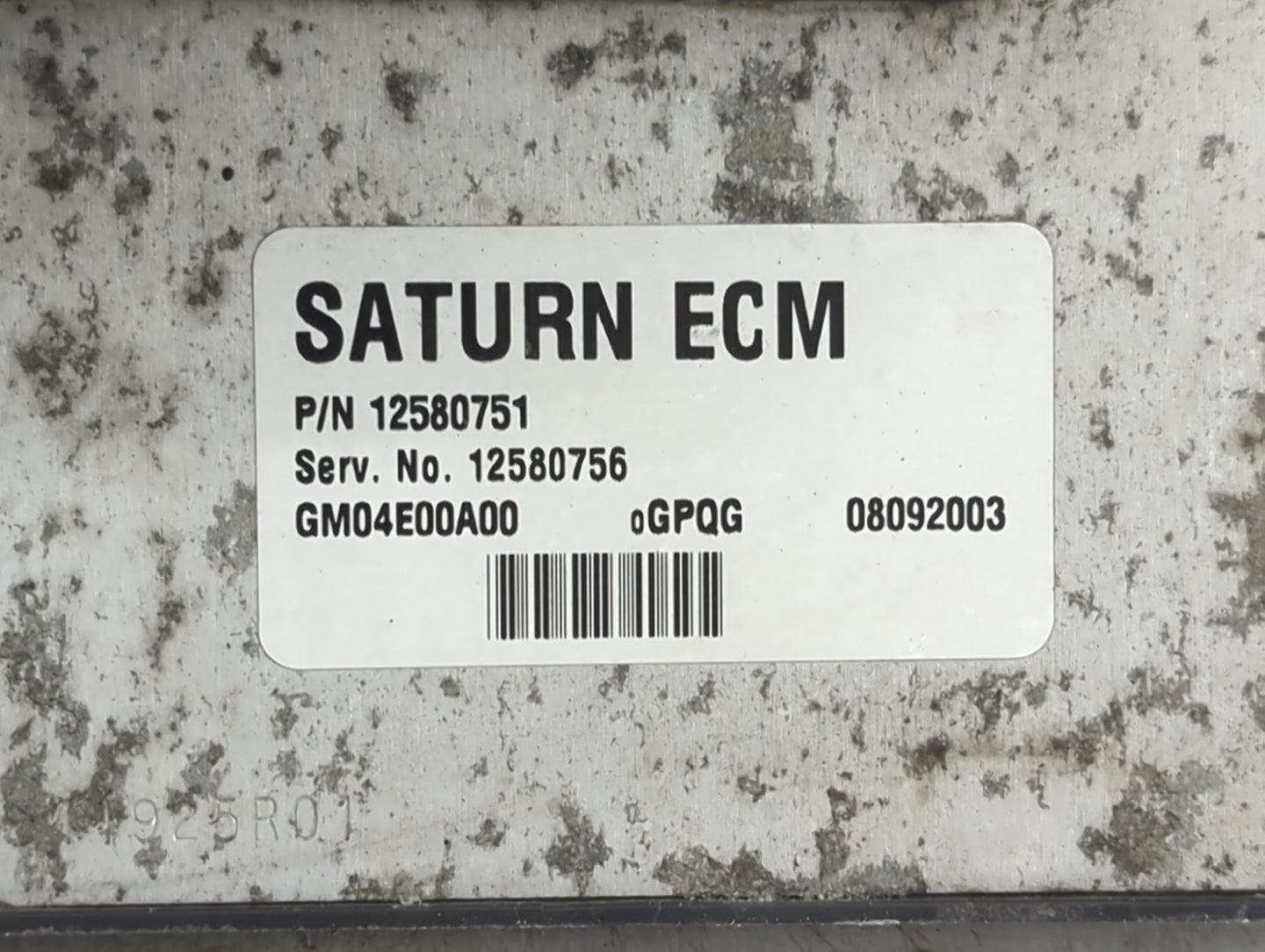 2004 Saturn Ion PCM Engine Control Computer ECU ECM PCU OEM P/N:12580751 12580756, GM04E00A00 Fits OEM Used Auto Parts - Oem