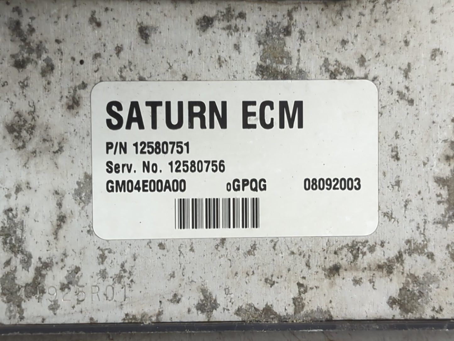 2004 Saturn Ion PCM Engine Control Computer ECU ECM PCU OEM P/N:12580751 12580756, GM04E00A00 Fits OEM Used Auto Parts - Oem