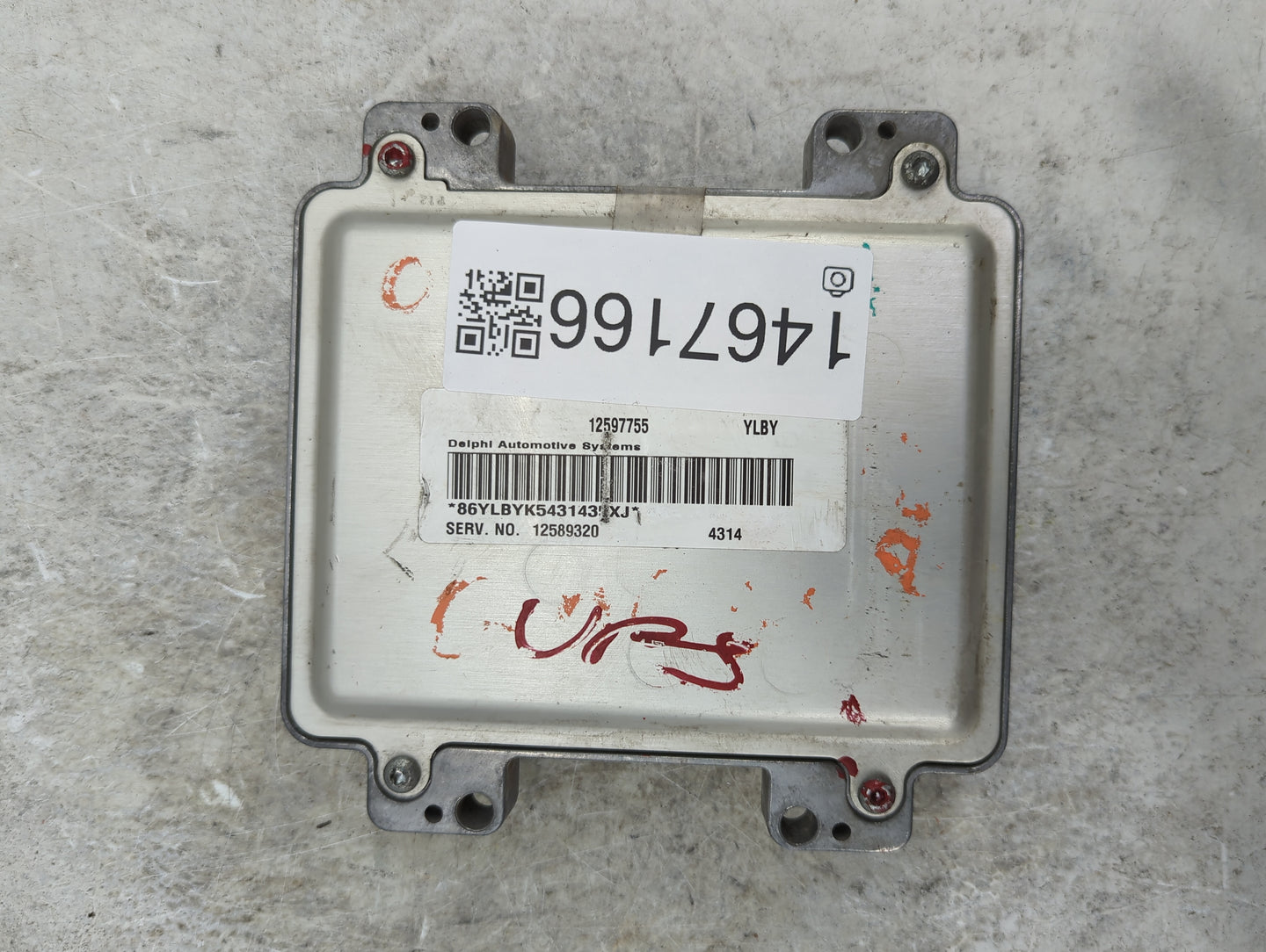 2004-2005 Saturn Ion PCM Engine Control Computer ECU ECM PCU OEM P/N:12597755 12589320 Fits Fits 2004 2005 OEM Used Auto Par