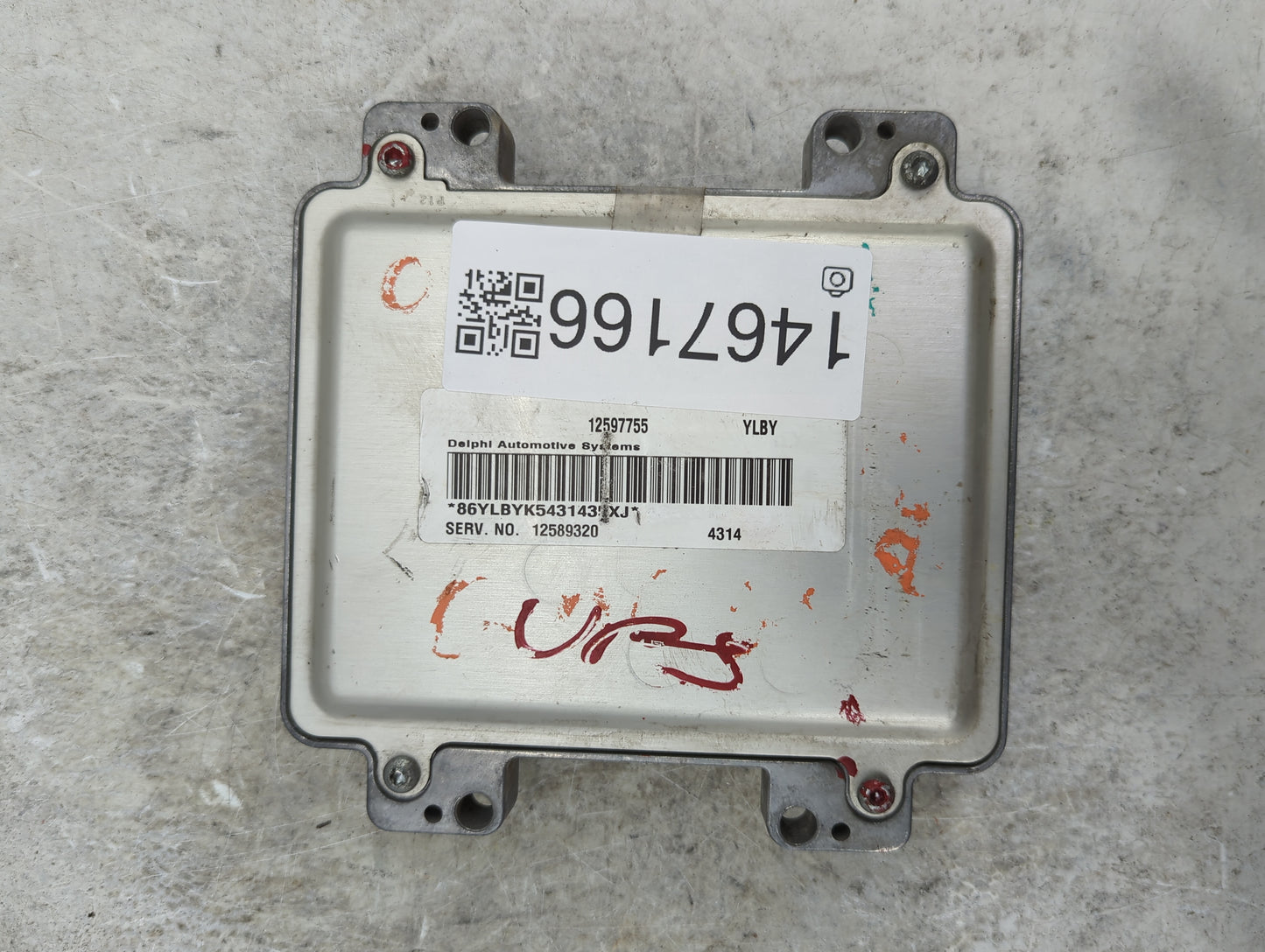 2004-2005 Saturn Ion PCM Engine Control Computer ECU ECM PCU OEM P/N:12597755 12589320 Fits Fits 2004 2005 OEM Used Auto Par