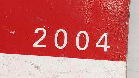 2004 Saturn Ion Owners Manual Book Guide OEM Used Auto Parts