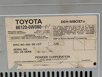 2004-2006 Scion Xa Radio AM FM Cd Player Receiver Replacement P/N:86120-0W080-01 DEH-M8037ZT Fits OEM Used Auto Parts - Oemu