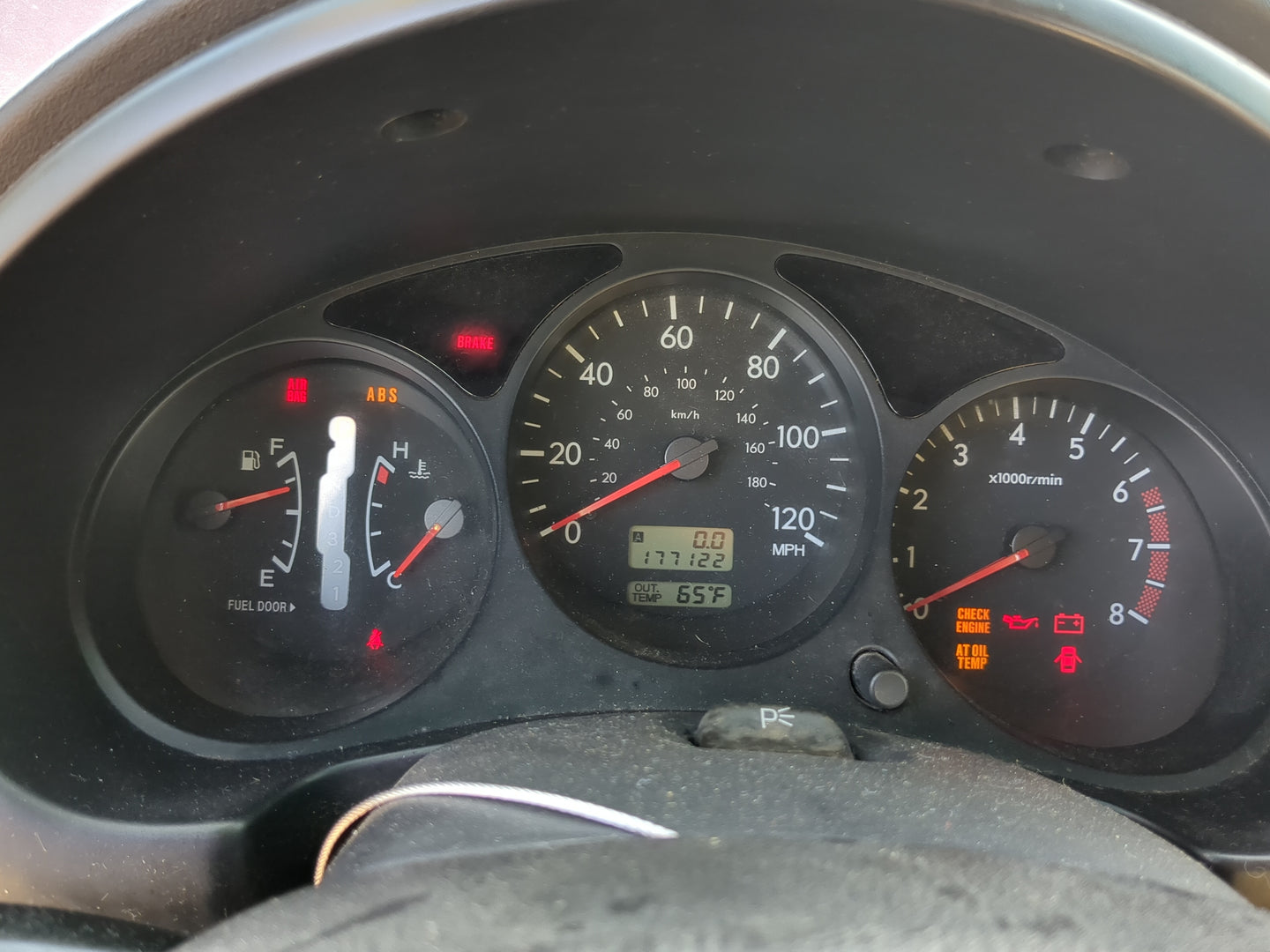 2004 Subaru Forester Instrument Cluster Speedometer Gauges Miles:177K Fits OEM Used Auto Parts - Oemusedautoparts1.com