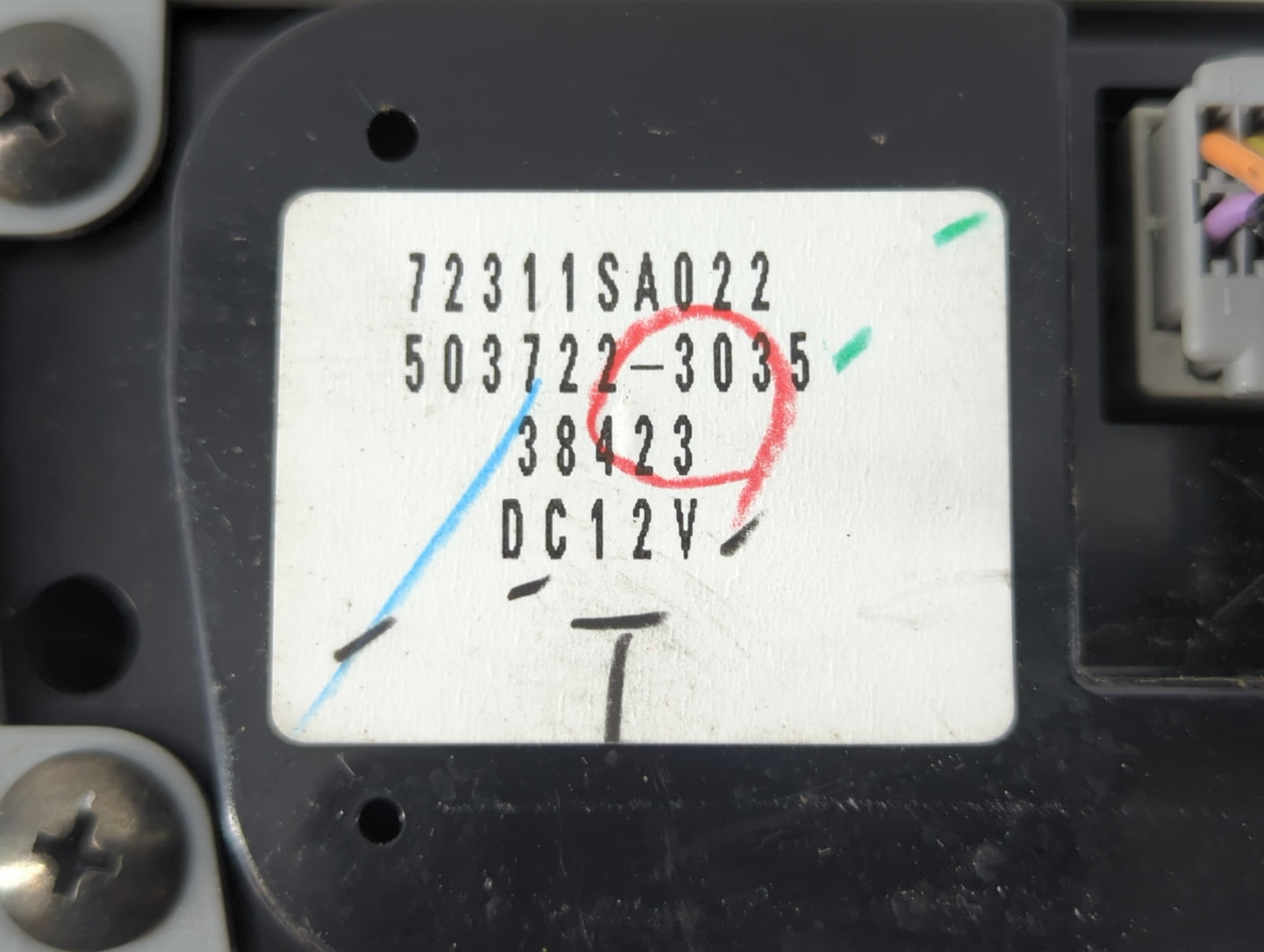 2004 Subaru Forester Climate Control Module Temperature AC/Heater Replacement P/N:38423 503722-3035, 72311SA022 Fits OEM Use
