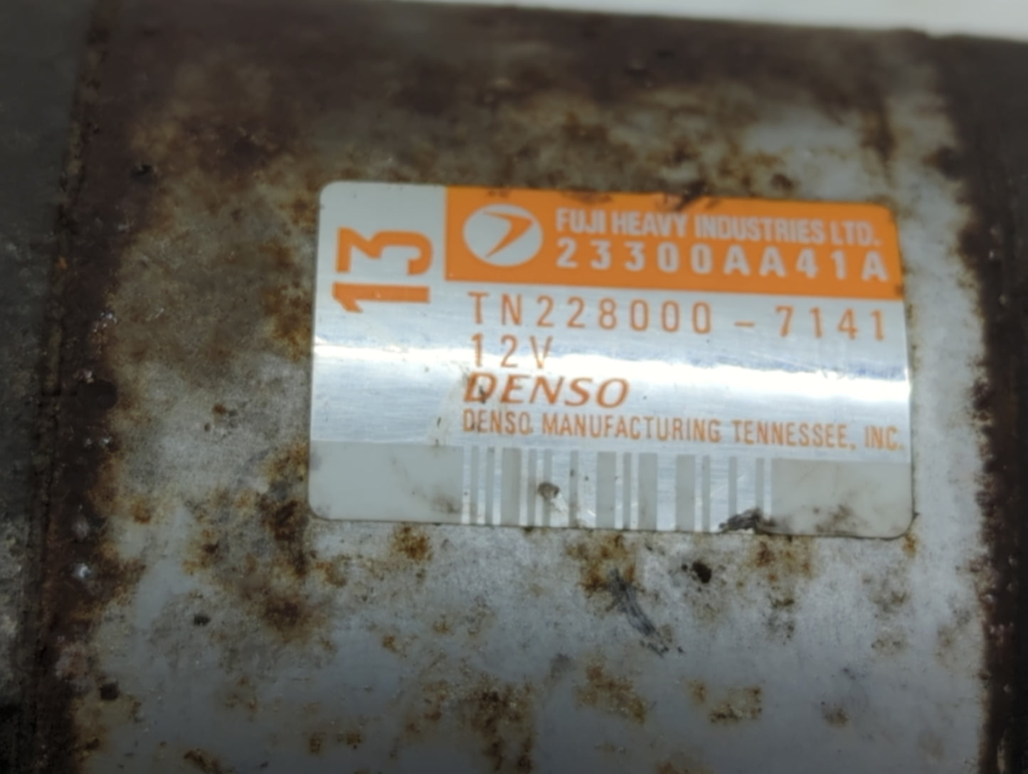 1990-2004 Subaru Legacy Car Starter Motor Solenoid OEM P/N:TN228000-7141 23300AA41A Fits OEM Used Auto Parts - Oemusedautopa