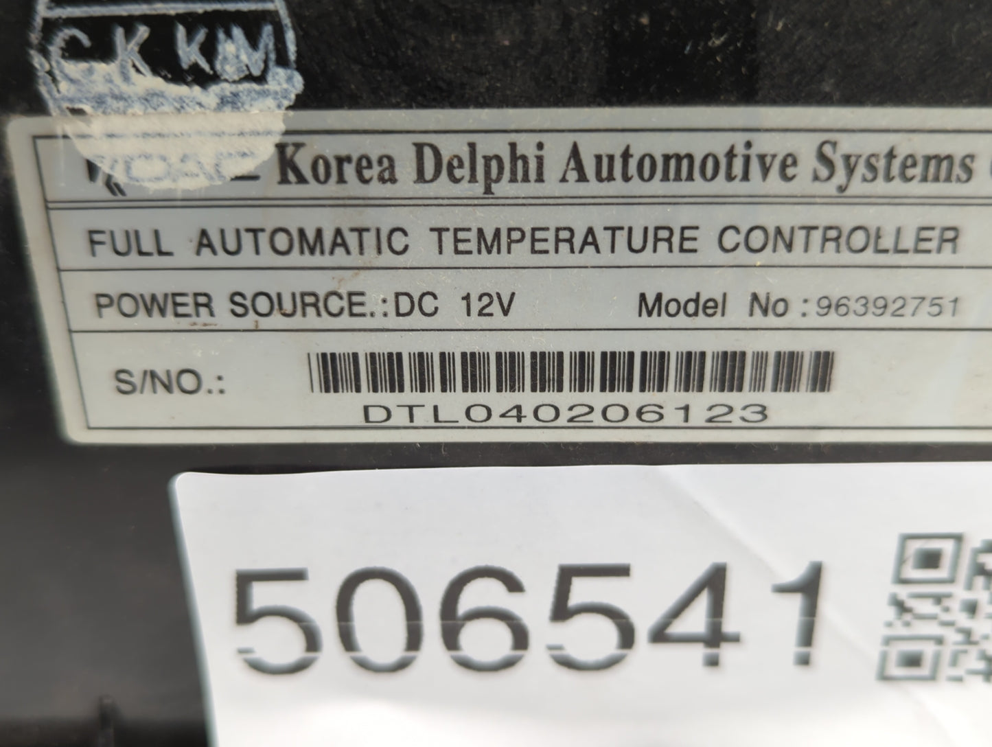 2004 Suzuki Verona Climate Control Module Temperature AC/Heater Replacement P/N:96392751 Fits OEM Used Auto Parts - Oemuseda