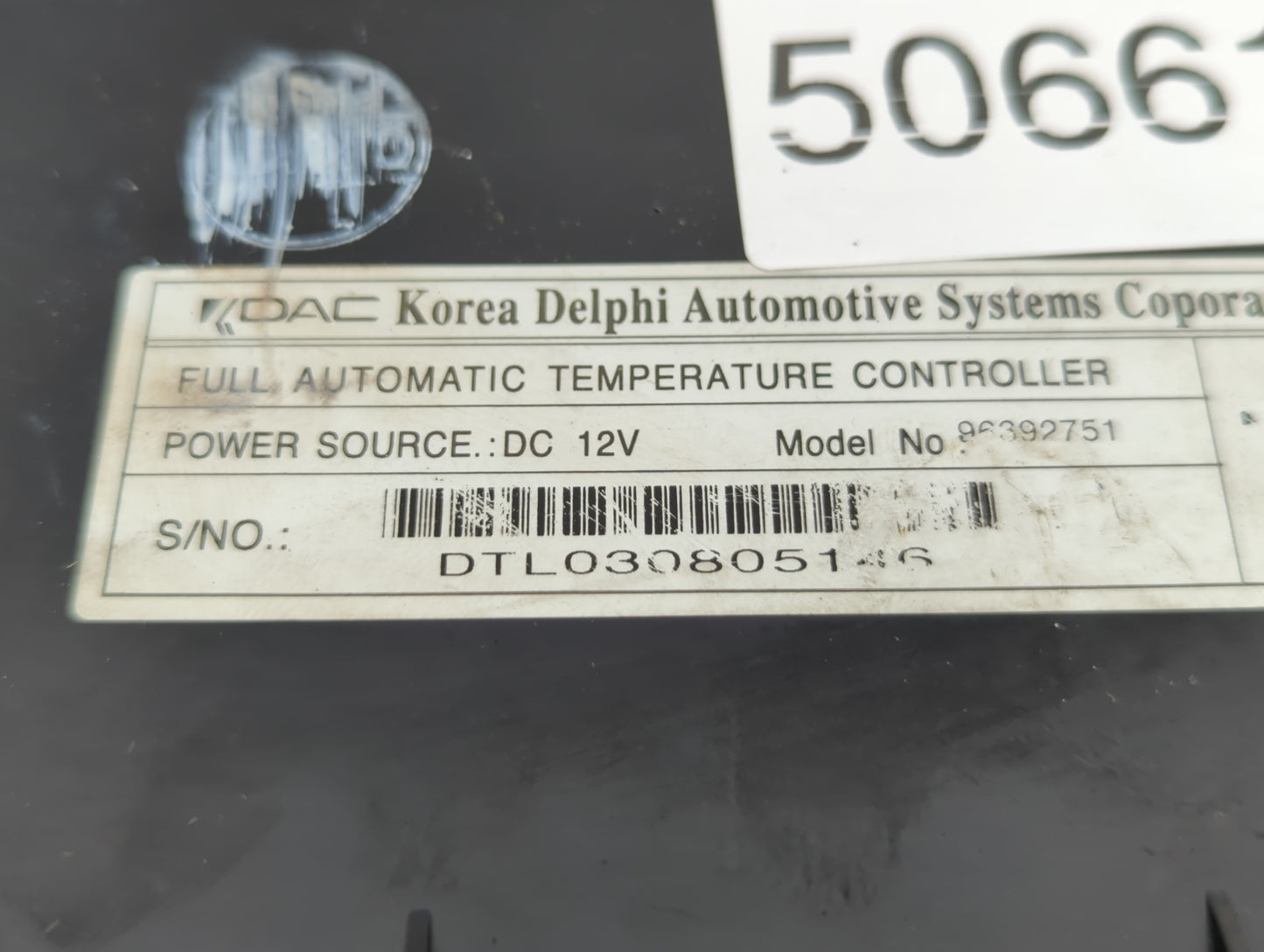 2004 Suzuki Verona Climate Control Module Temperature AC/Heater Replacement P/N:96392751 Fits OEM Used Auto Parts - Oemuseda