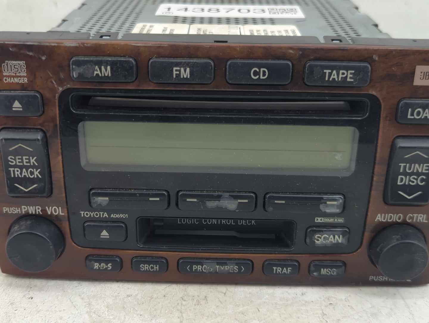 2000-2004 Toyota Avalon Radio AM FM Cd Player Receiver Replacement P/N:86120-AC132 12222139 Fits Fits 2000 2001 2002 2003 20