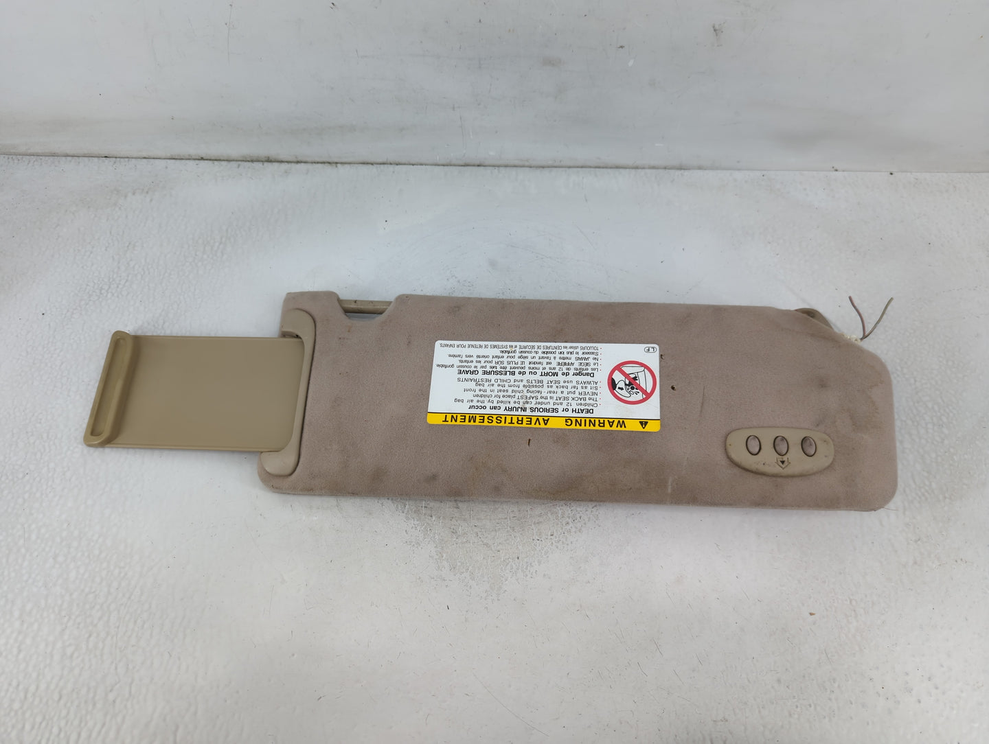 2002-2004 Toyota Avalon Sun Visor Shade Replacement Driver Left Mirror Fits Fits 2002 2003 2004 2005 OEM Used Auto Parts - O