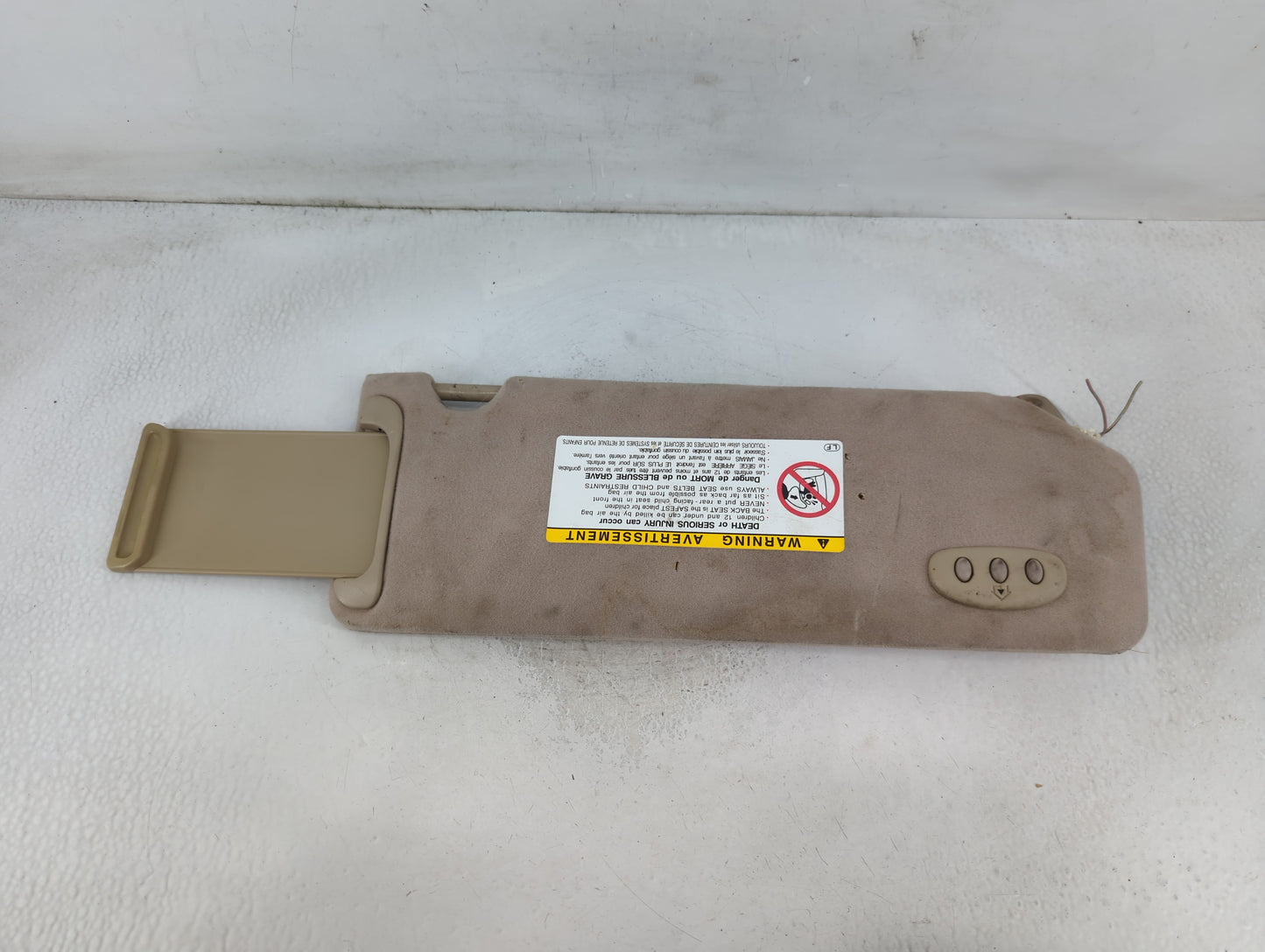 2002-2004 Toyota Avalon Sun Visor Shade Replacement Driver Left Mirror Fits Fits 2002 2003 2004 2005 OEM Used Auto Parts - O