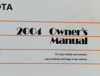 2004 Toyota Camry Owners Manual Book Guide P/N:01999-33616 OEM Used Auto Parts - Oemusedautoparts1.com