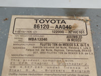 2002-2004 Toyota Camry Radio AM FM Cd Player Receiver Replacement P/N:86120-AA048 Fits Fits 2002 2003 2004 OEM Used Auto Par