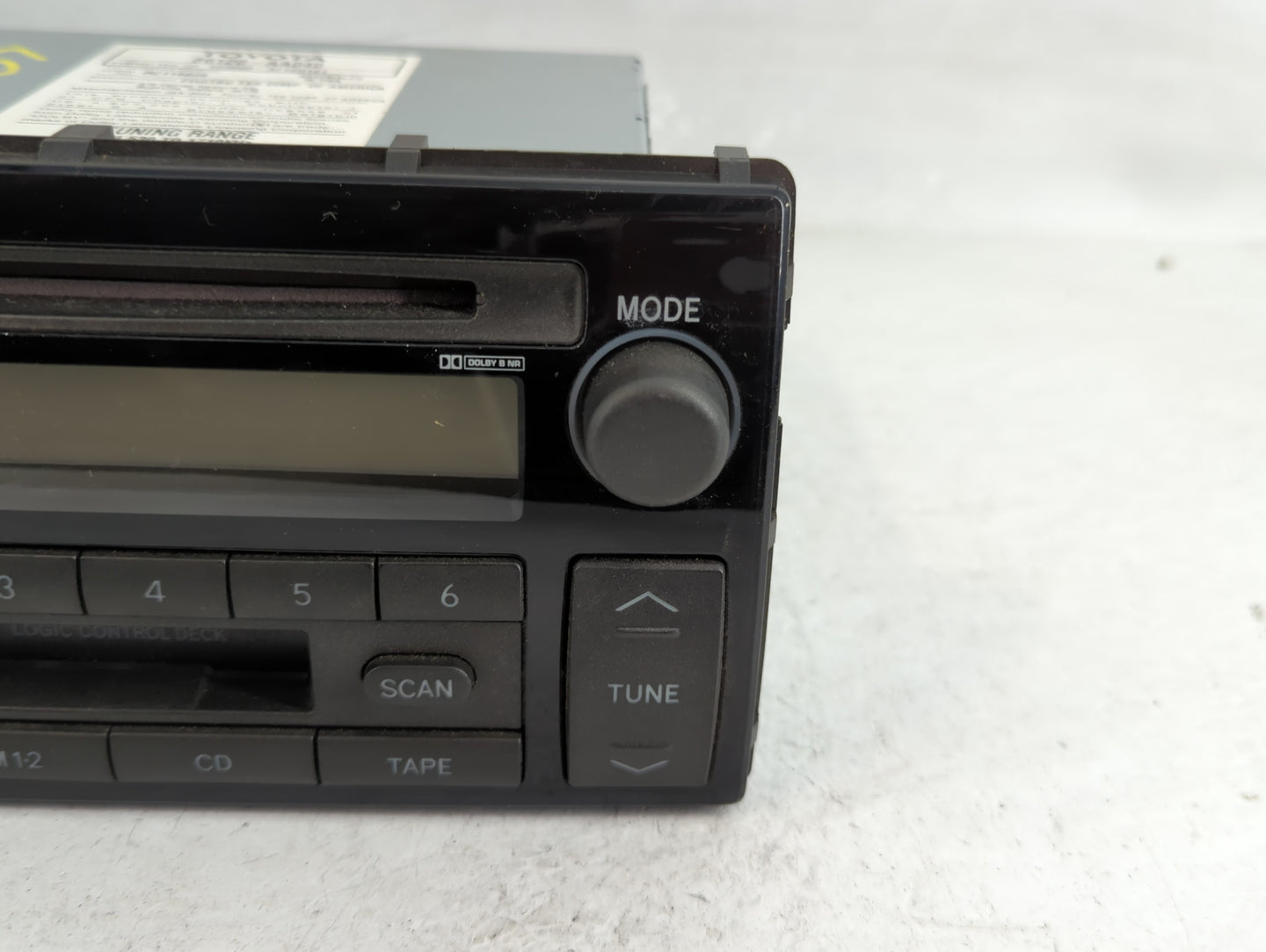 2002-2004 Toyota Camry Radio AM FM Cd Player Receiver Replacement P/N:86120-AA040 Fits Fits 2002 2003 2004 OEM Used Auto Par