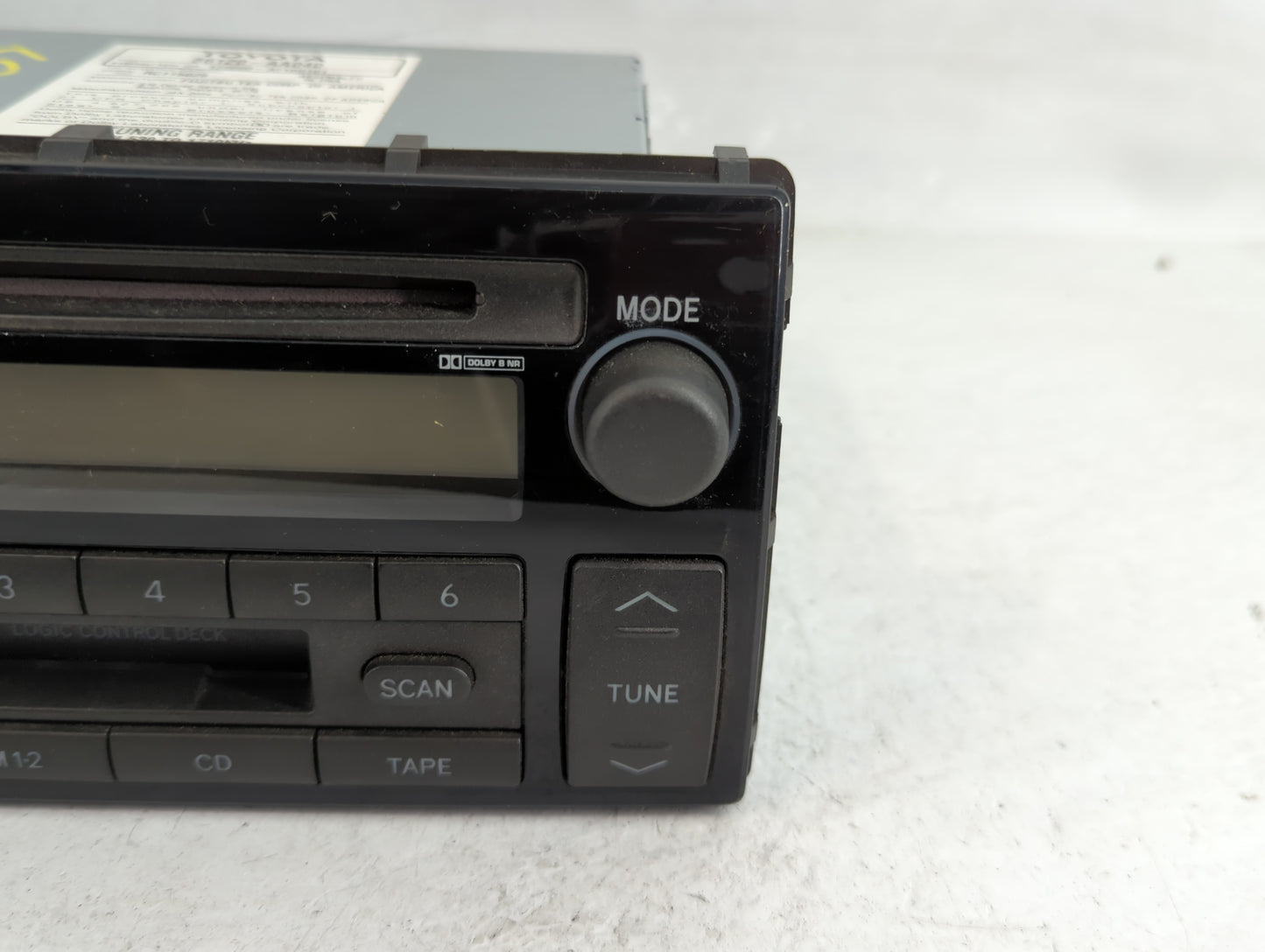 2002-2004 Toyota Camry Radio AM FM Cd Player Receiver Replacement P/N:86120-AA040 Fits Fits 2002 2003 2004 OEM Used Auto Par
